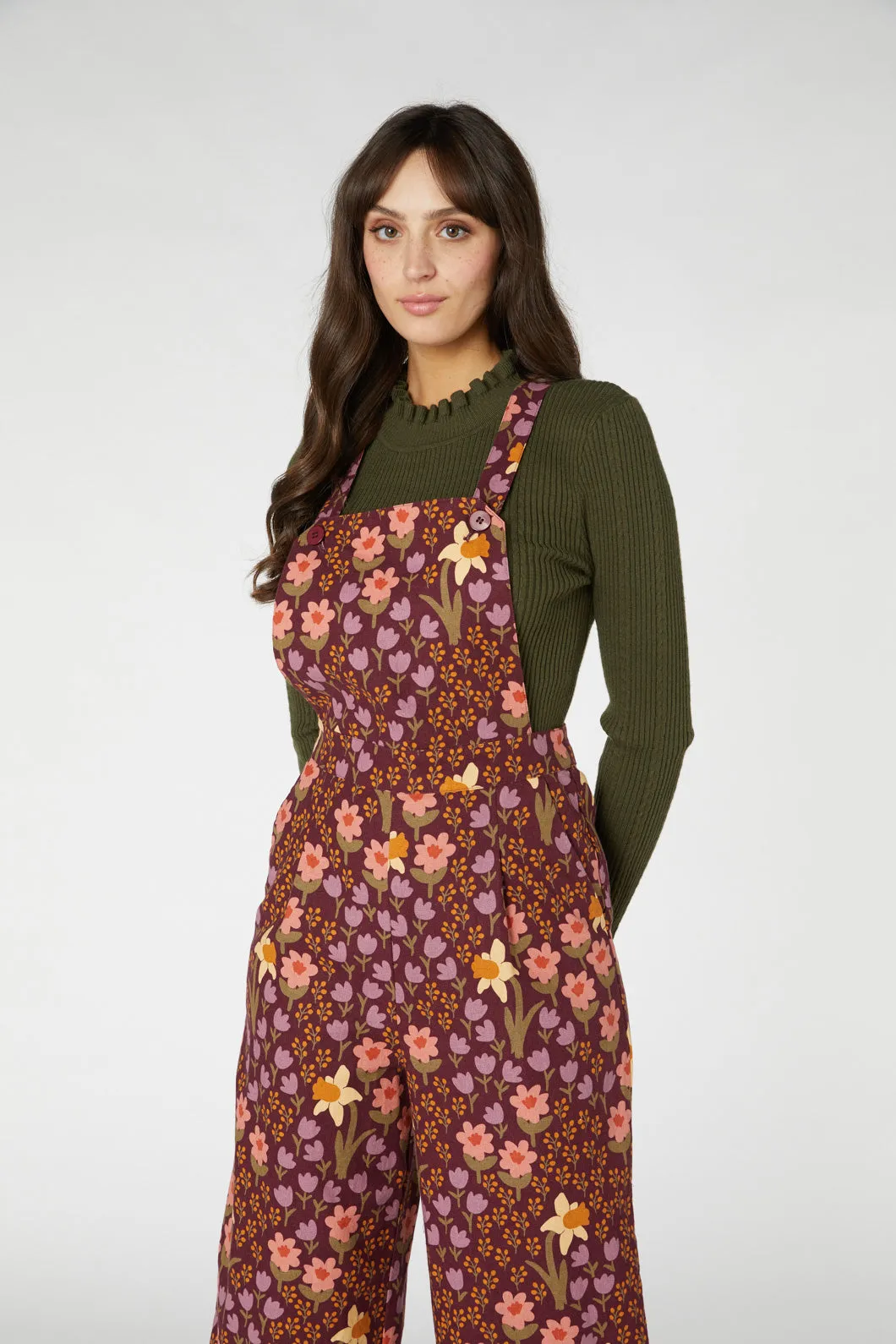 Winona Flower Overalls