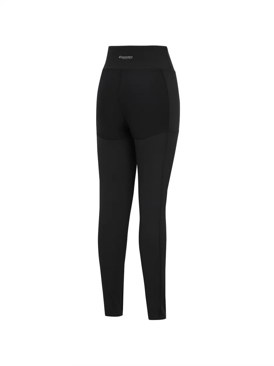 [WMS] Woven Hybrid Brushed Leggings Black