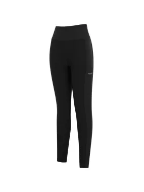 [WMS] Woven Hybrid Brushed Leggings Black