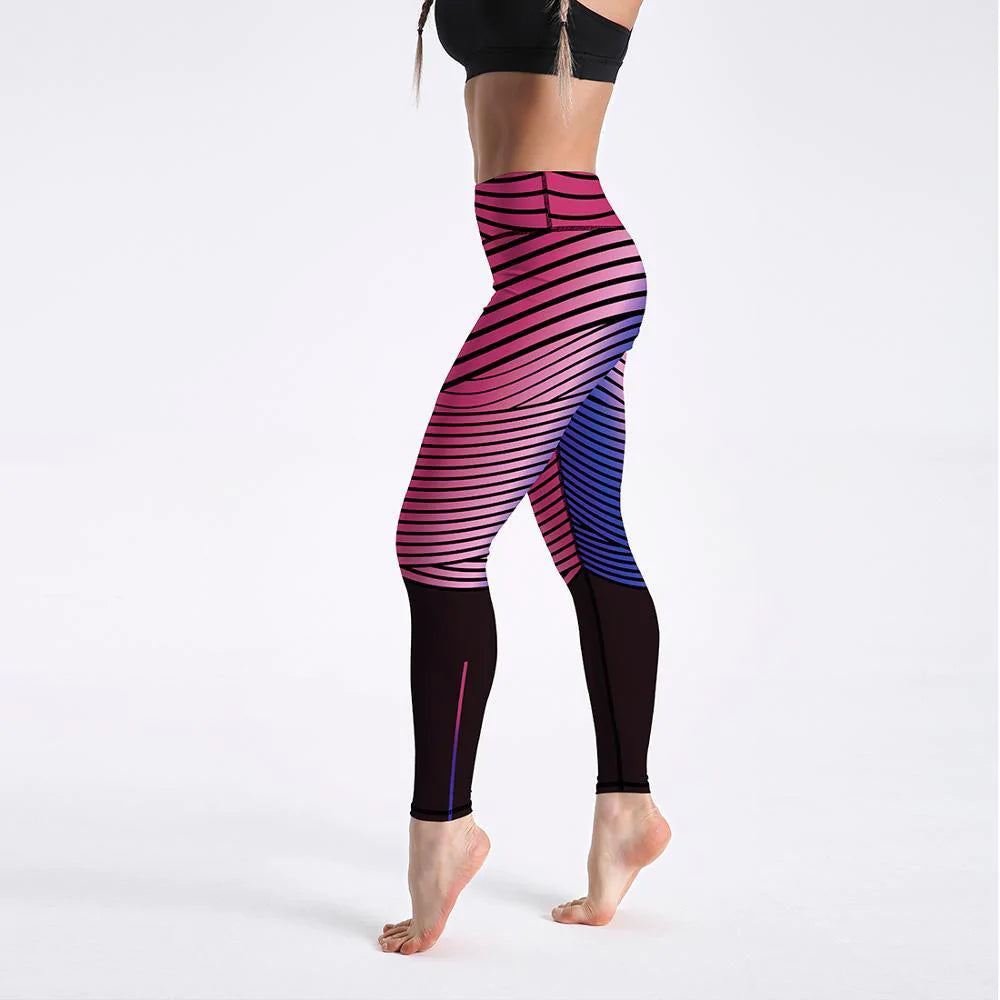 Women's Breathable Skinny Sports Workout Elastic Force Fitness Leggings