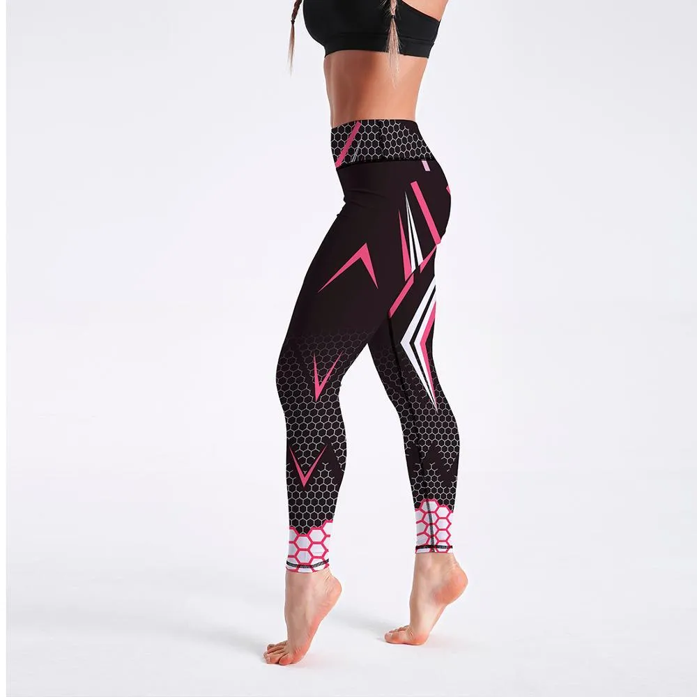 Workout Sports Elastic Force Breathable Fitness Leggings for Outdoor