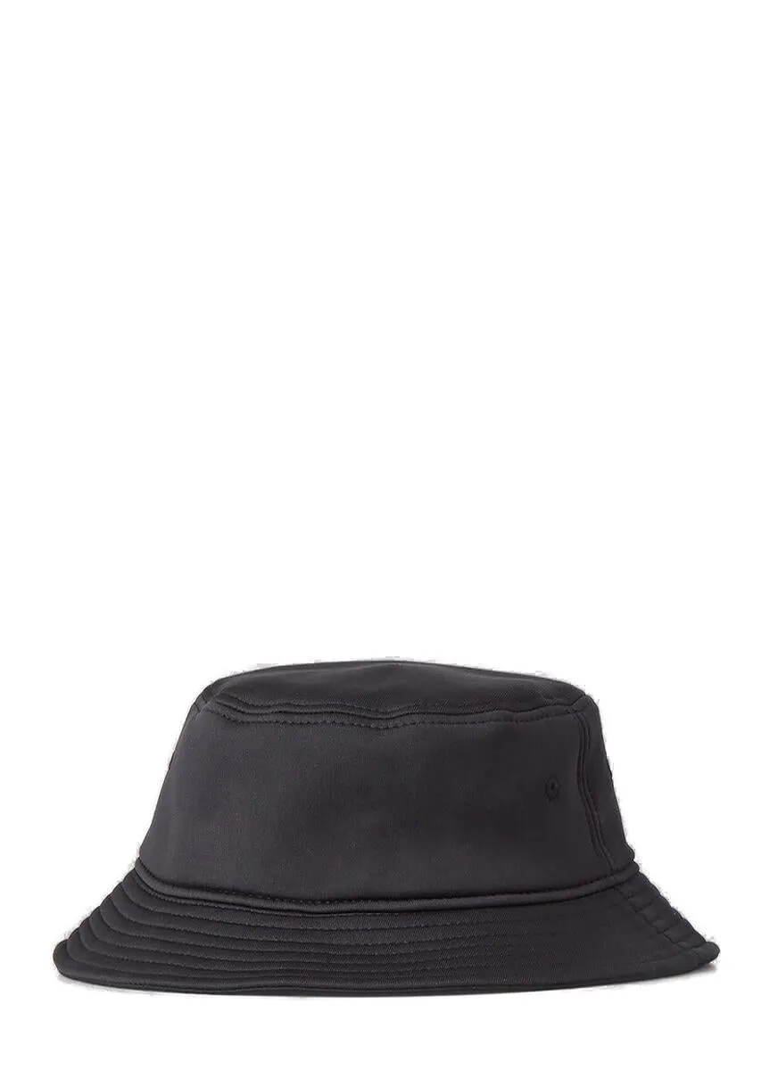 Yohji Yamamoto Logo Embroidered Narrow-Brim Bucket Hat